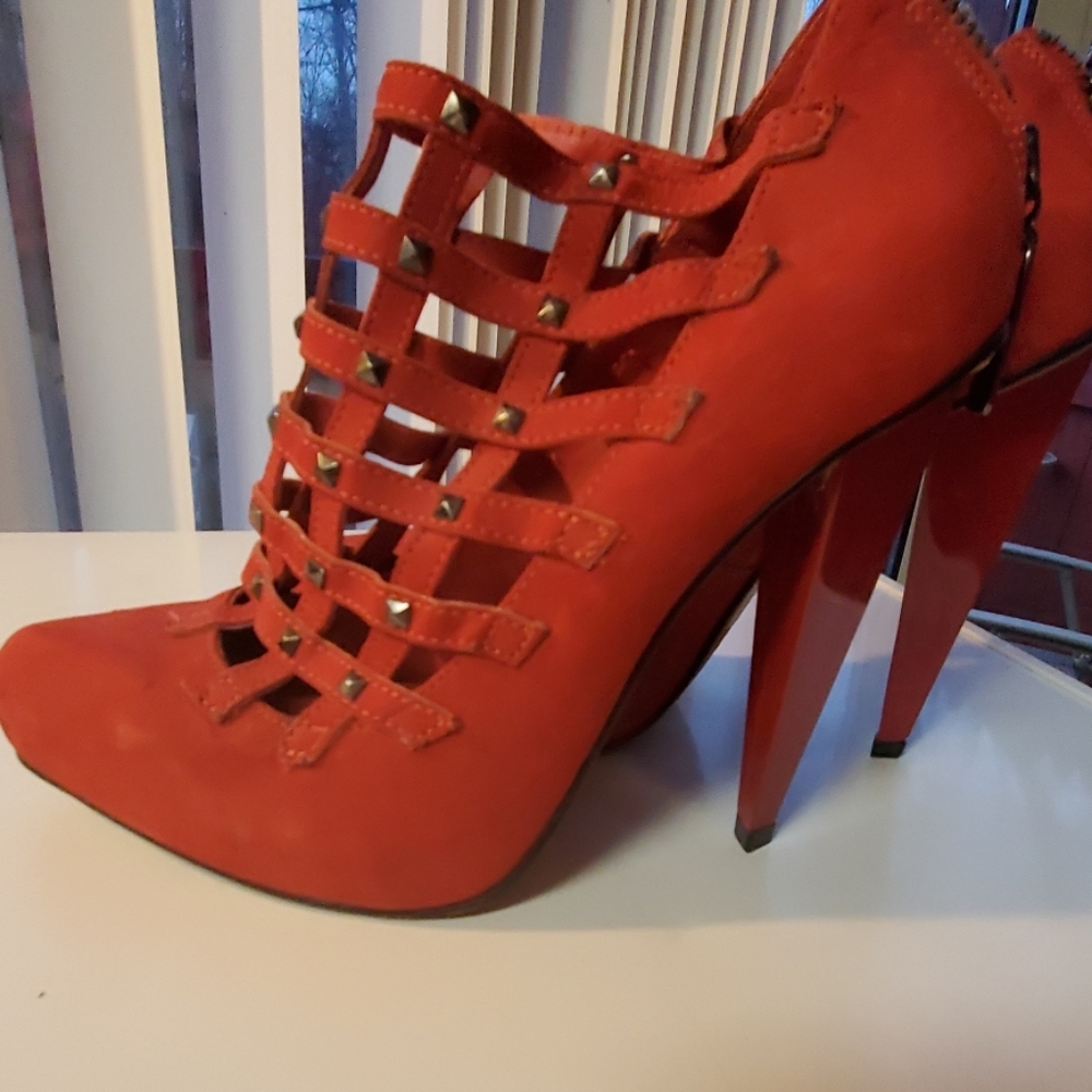❤Red Hot Caged Botties ❤